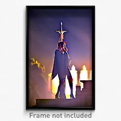 Pixel Art Poster - Stupendous Mere (8 Bit Psychedelic Trippy Video Game Print)