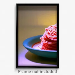 Pixel Art Poster - Treasured Spaghetti (8 Bit Psychedelic Video Game Print)
