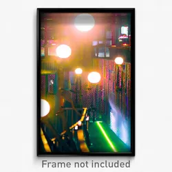 Pixel Art Poster - Conventional Esplande (8 Bit Psychedelic Video Game Print)