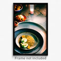 Pixel Art Poster - Damp Mexican Plate (8 Bit Psychedelic Video Game Print)