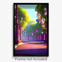 Pixel Art Poster - Neglected New Year Day (8 Bit Psychedelic Video Game Print)