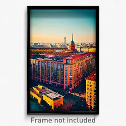 Pixel Art Poster - Nutty Berlin (8 Bit Psychedelic Trippy Video Game Print)