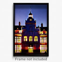 Pixel Art Poster - Famous Swedish Architecture (8 Bit Video Game Print)