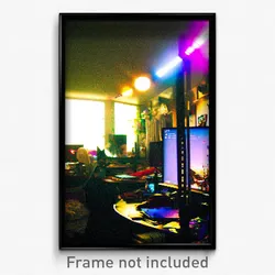 Pixel Art Poster - Cluttered Domain (8 Bit Psychedelic Trippy Video Game Print)