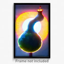 Pixel Art Poster - Large Furth (8 Bit Psychedelic Trippy Weird Video Game Print)