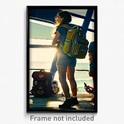 Pixel Art Poster - Nautical Backpack (8 Bit Psychedelic Trippy Video Game Print)