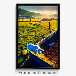 Pixel Art Poster - Admired Pasture (8 Bit Psychedelic Trippy Video Game Print)