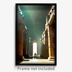 Pixel Art Poster - Ancient Cdmx (8 Bit Psychedelic Trippy Video Game Print)