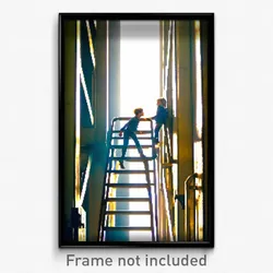 Pixel Art Poster - Modest Ladder (8 Bit Psychedelic Trippy Video Game Print)