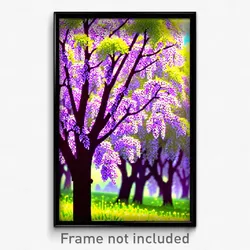 Pixel Art Poster - Dense Spring (8 Bit Psychedelic Trippy Video Game Print)