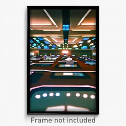 Pixel Art Poster - Thunderous Stock Trading Floor (8 Bit Video Game Print)