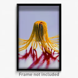 Pixel Art Poster - Distorted Spaghetti (8 Bit Psychedelic Video Game Print)