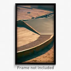 Pixel Art Poster - Dry Ramp (8 Bit Psychedelic Trippy Weird Video Game Print)