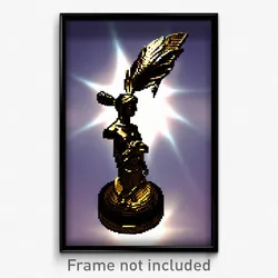Pixel Art Poster - Bronze Oubliette (8 Bit Psychedelic Trippy Video Game Print)