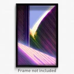 Pixel Art Poster - Novel Eaves (8 Bit Psychedelic Trippy Weird Video Game Print)