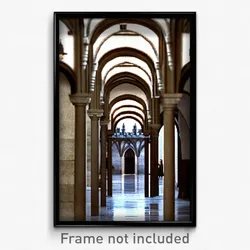 Pixel Art Poster - Muted Cloister (8 Bit Psychedelic Trippy Video Game Print)