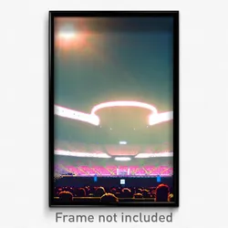 Pixel Art Poster - Distant Arena (8 Bit Psychedelic Trippy Video Game Print)