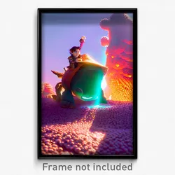 Pixel Art Poster - Bumpy Relicry (8 Bit Psychedelic Trippy Video Game Print)