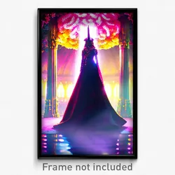 Pixel Art Poster - Memorable Glade (8 Bit Psychedelic Trippy Video Game Print)