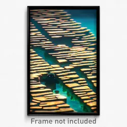 Pixel Art Poster - Square Reef (8 Bit Psychedelic Trippy Weird Video Game Print)
