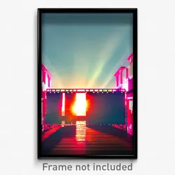 Pixel Art Poster - Stained Labor Day (8 Bit Psychedelic Trippy Video Game Print)