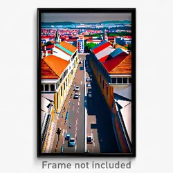 Pixel Art Poster - Remarkable Budapest (8 Bit Psychedelic Video Game Print)
