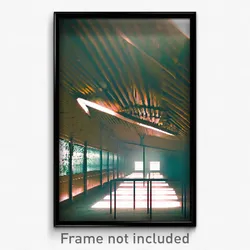 Pixel Art Poster - Zany Shelter (8 Bit Psychedelic Trippy Video Game Print)
