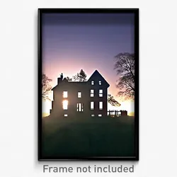 Pixel Art Poster - Humble Parsonage (8 Bit Psychedelic Trippy Video Game Print)