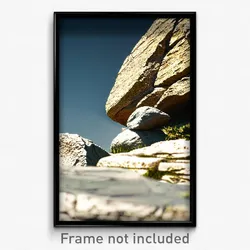 Pixel Art Poster - Aged Rock (8 Bit Psychedelic Trippy Weird Video Game Print)