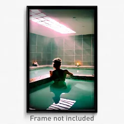 Pixel Art Poster - Noted Baths (8 Bit Psychedelic Trippy Weird Video Game Print)