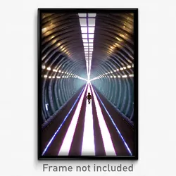 Pixel Art Poster - Giant Tunnel (8 Bit Psychedelic Trippy Video Game Print)