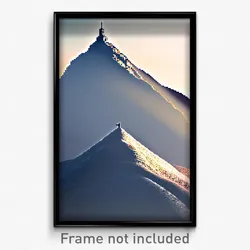 Pixel Art Poster - Unusual Peak (8 Bit Psychedelic Trippy Video Game Print)