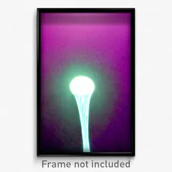 Pixel Art Poster - Fluid Opening (8 Bit Psychedelic Trippy Video Game Print)