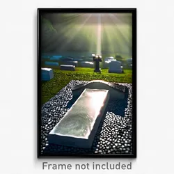 Pixel Art Poster - Polished Grave (8 Bit Psychedelic Trippy Video Game Print)