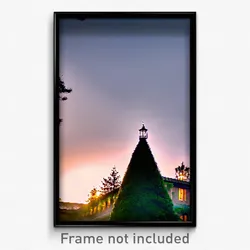 Pixel Art Poster - Evergreen Convent (8 Bit Psychedelic Trippy Video Game Print)