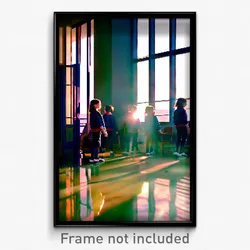Pixel Art Poster - Reflecting School (8 Bit Psychedelic Trippy Video Game Print)