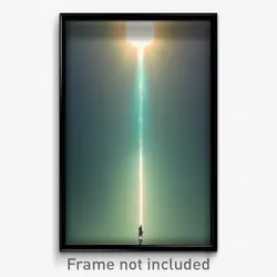 Pixel Art Poster - Remote Abyss (8 Bit Psychedelic Trippy Video Game Print)