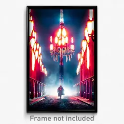 Pixel Art Poster - Frightening March (8 Bit Psychedelic Trippy Video Game Print)