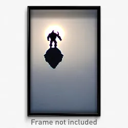 Pixel Art Poster - Perfect Giant (8 Bit Psychedelic Trippy Video Game Print)
