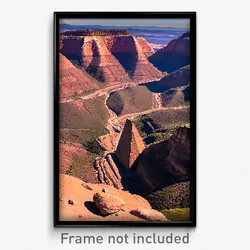 Pixel Art Poster - Remarkable Butte (8 Bit Psychedelic Trippy Video Game Print)