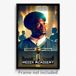 Pixel Art Poster - Meek Academy (8 Bit Psychedelic Trippy Video Game Print)
