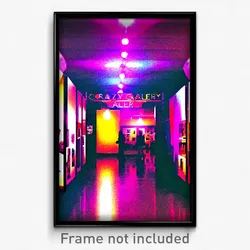 Pixel Art Poster - Crazy Gallery (8 Bit Psychedelic Trippy Video Game Print)