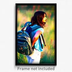 Pixel Art Poster - Unnatural Backpack (8 Bit Psychedelic Video Game Print)