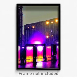 Pixel Art Poster - Deserted Fest (8 Bit Psychedelic Trippy Video Game Print)