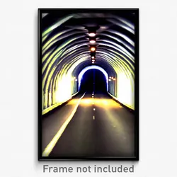 Pixel Art Poster - Bountiful Tunnel (8 Bit Psychedelic Trippy Video Game Print)