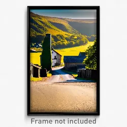 Pixel Art Poster - Rural Bailey (8 Bit Psychedelic Trippy Video Game Print)
