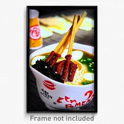 Pixel Art Poster - Memorable Ramen (8 Bit Psychedelic Trippy Video Game Print)