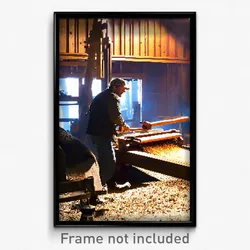Pixel Art Poster - Agile Sawmill (8 Bit Psychedelic Trippy Video Game Print)