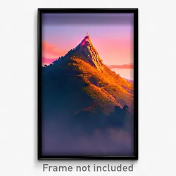 Pixel Art Poster - Musty Peak (8 Bit Psychedelic Trippy Weird Video Game Print)