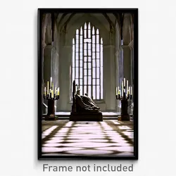 Pixel Art Poster - Immaculate Ossuary (8 Bit Psychedelic Video Game Print)